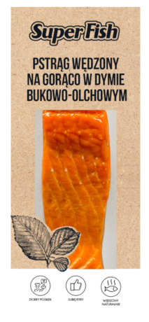 Superfish Pstrąg łososiowy wędzony na gorąco 100 g