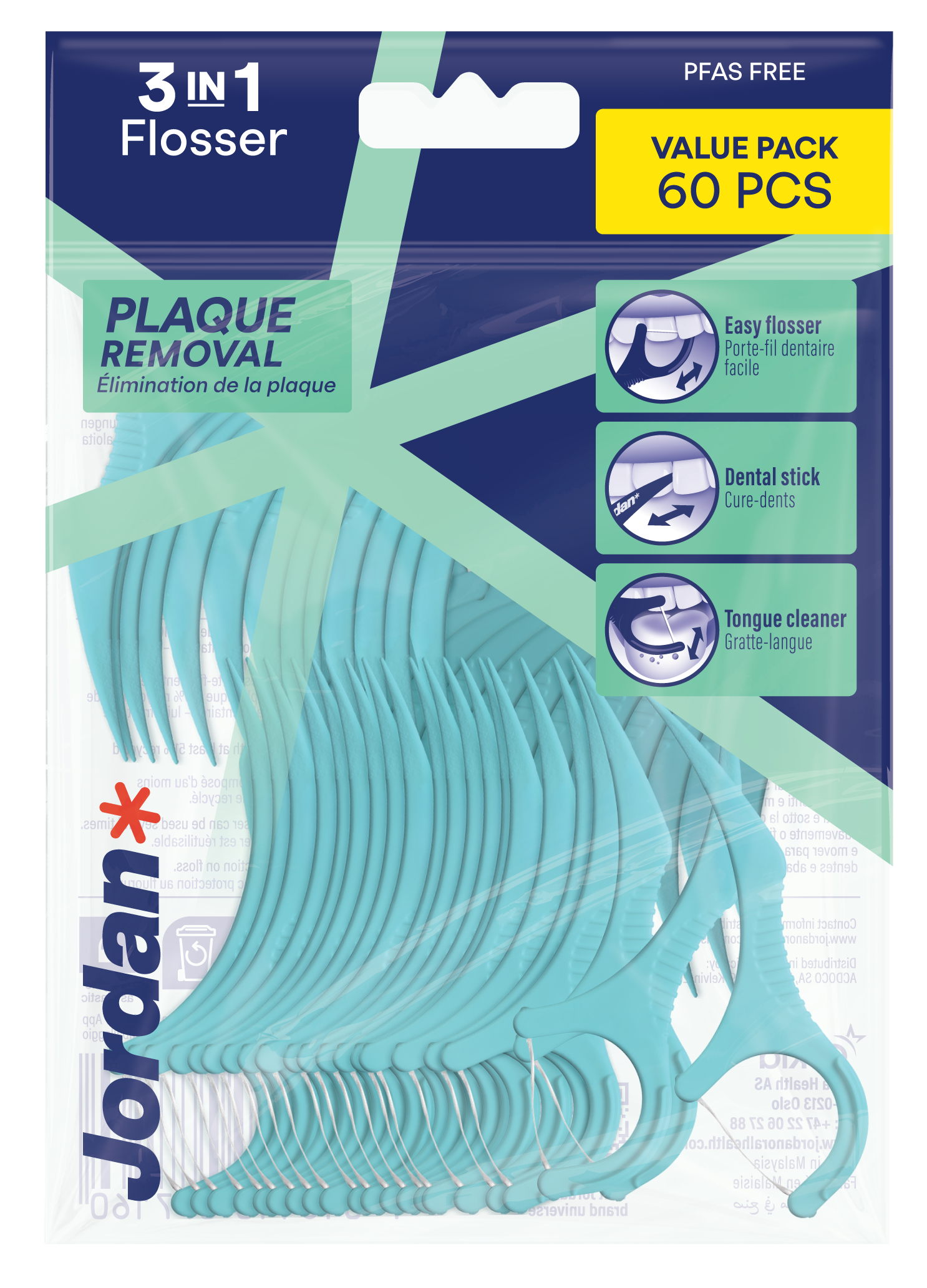 Flosser 3w1 60 szt.