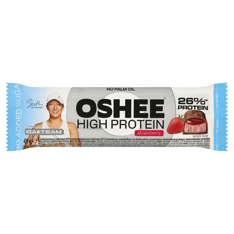 Baton proteinowy o smaku truskawkowym