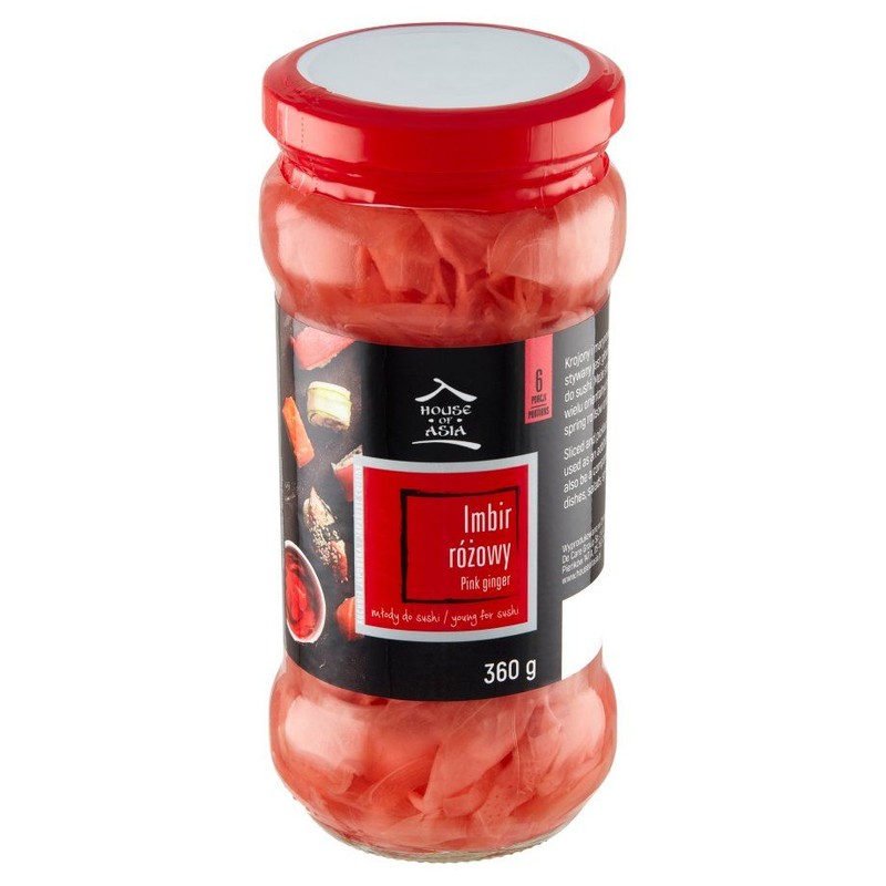 Imbir młody różowy do sushi House of Asia 360 g