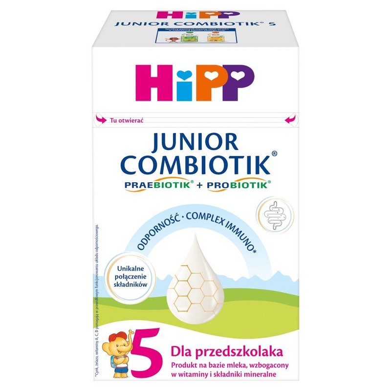 Mleko modyfikowane 5 junior combiotik HIPP 550 g