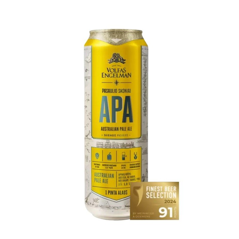Piwo typu APA alk. 5,0% obj. Volfas Engelman 568 ml