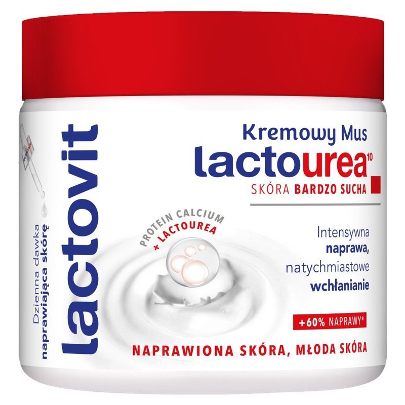 Kremowy mus do ciała Lactourea Lactovit 400 ml