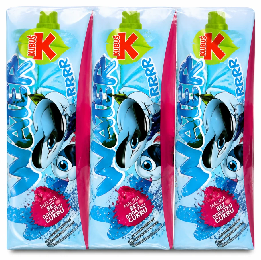 KUBUŚ Napój Waterrr, 3-pak