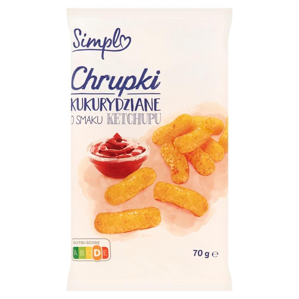 Simpl Chrupki kukurydziane o smaku ketchupu 70 g