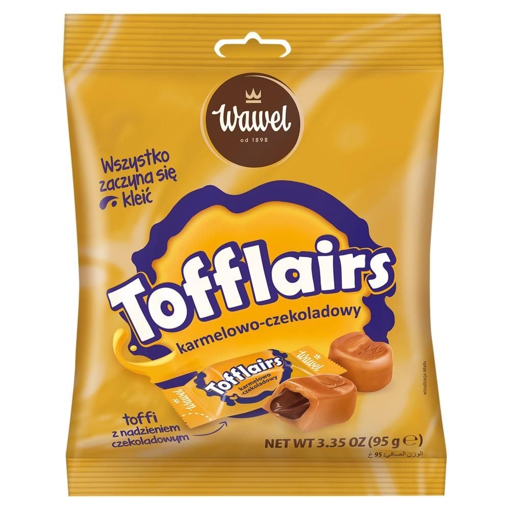 Wawel Tofflairs Cukierki karmelowo-czekoladowe 95 g