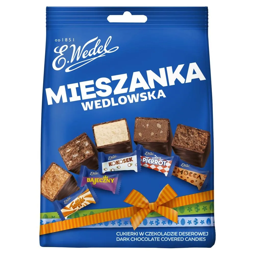 E. Wedel Mieszanka Wedlowska Cukierki w czekoladzie deserowej 240 g