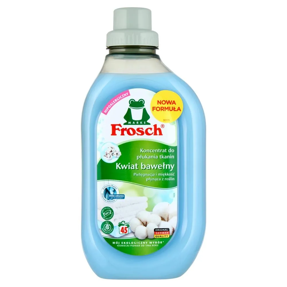 Frosch Koncentrat do płukania tkanin kwiat bawełny 900 ml (45 prań)