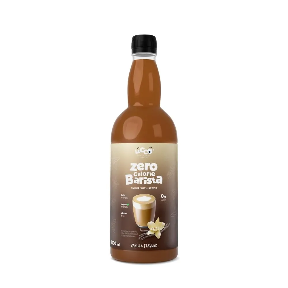Locco Zero Calorie Barista Syrop o smaku waniliowym 1000 ml