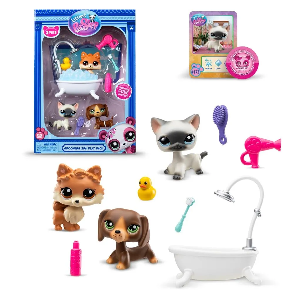 Littlest Pet Shop Zestaw Spa z 3 figurkami S3