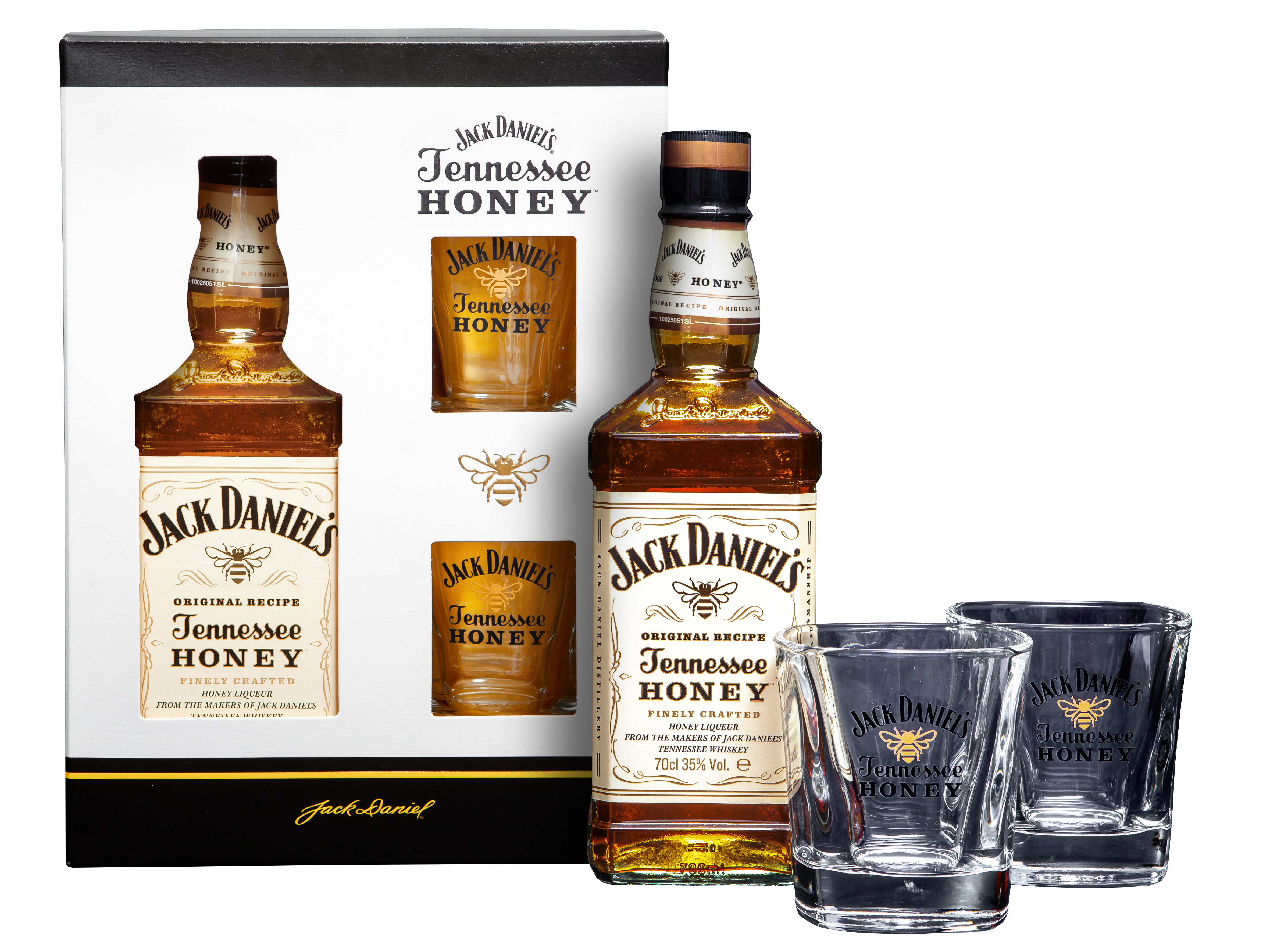 Jack Daniel'S Honey Likier 0,7 L 35% + 2 Szklanki