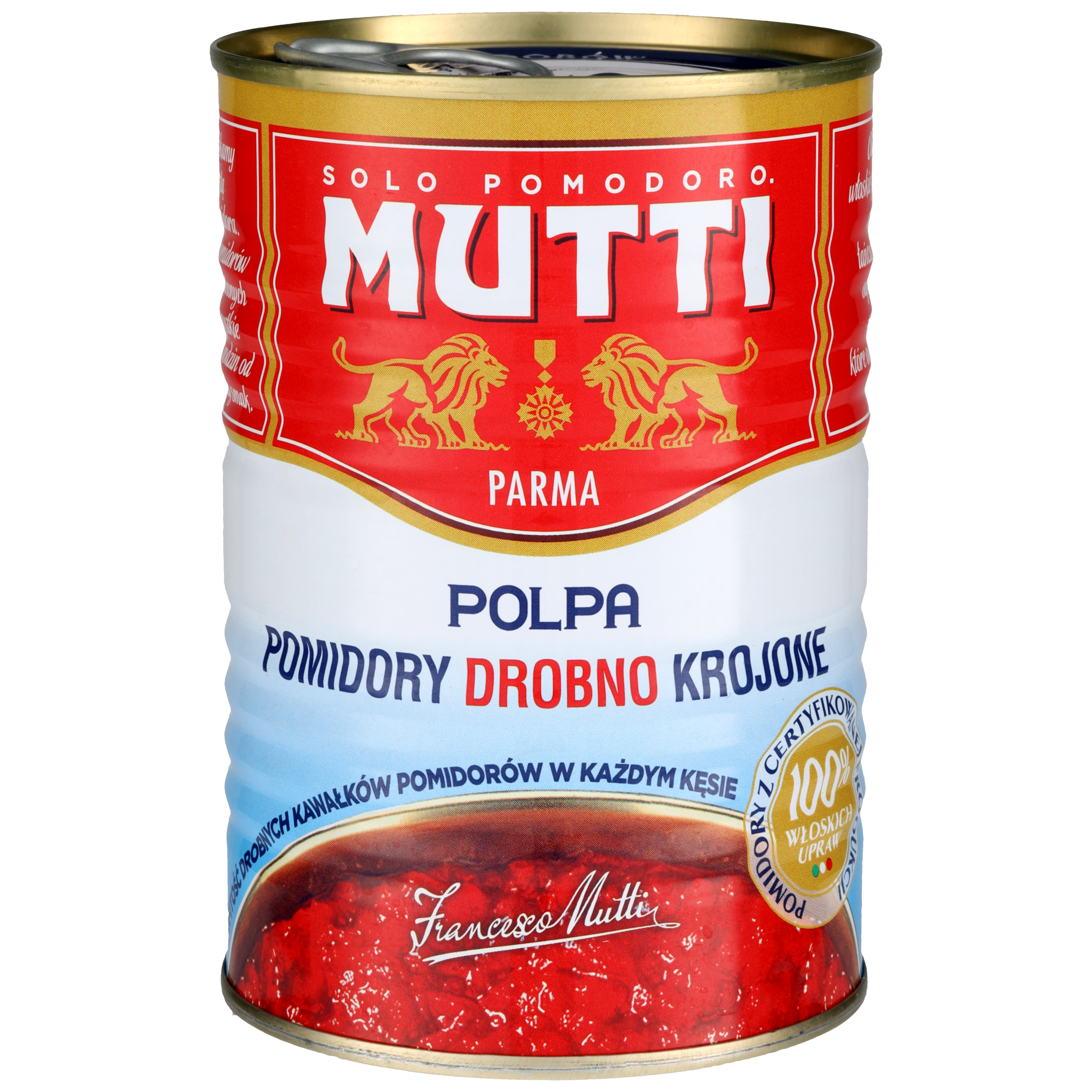 Mutti Polpa Pomidory Drobno Krojone Bez Skórek 400 G