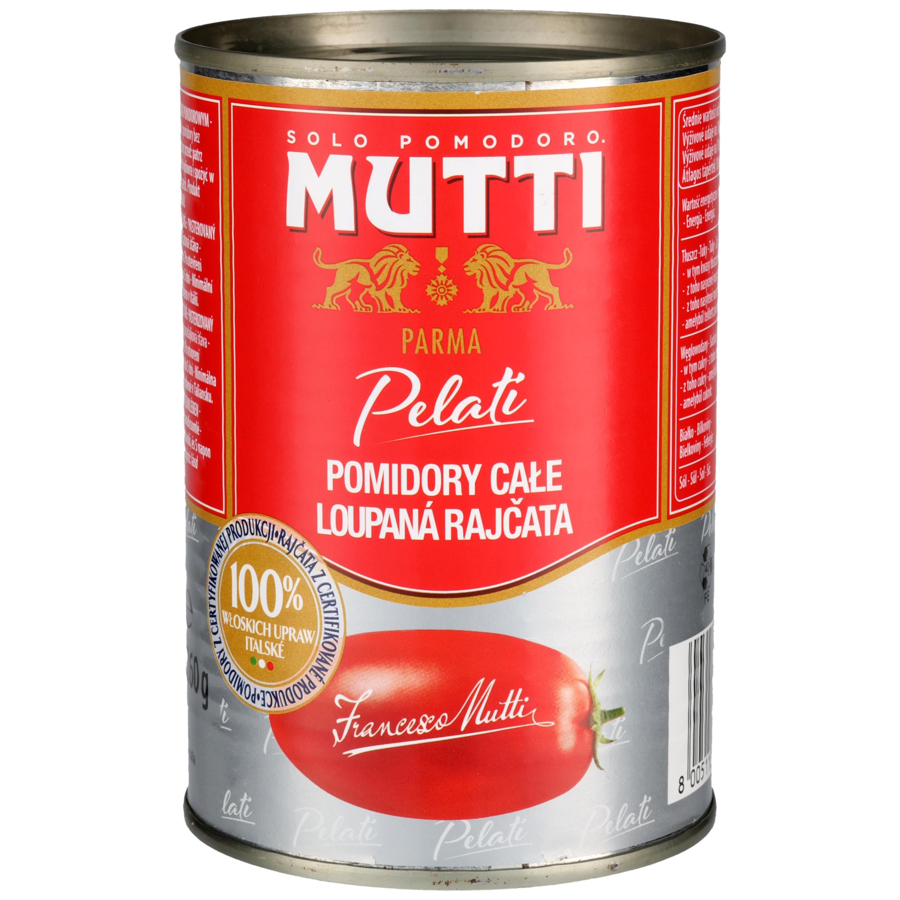 Mutti Pomidory Bez Skóry 400 G