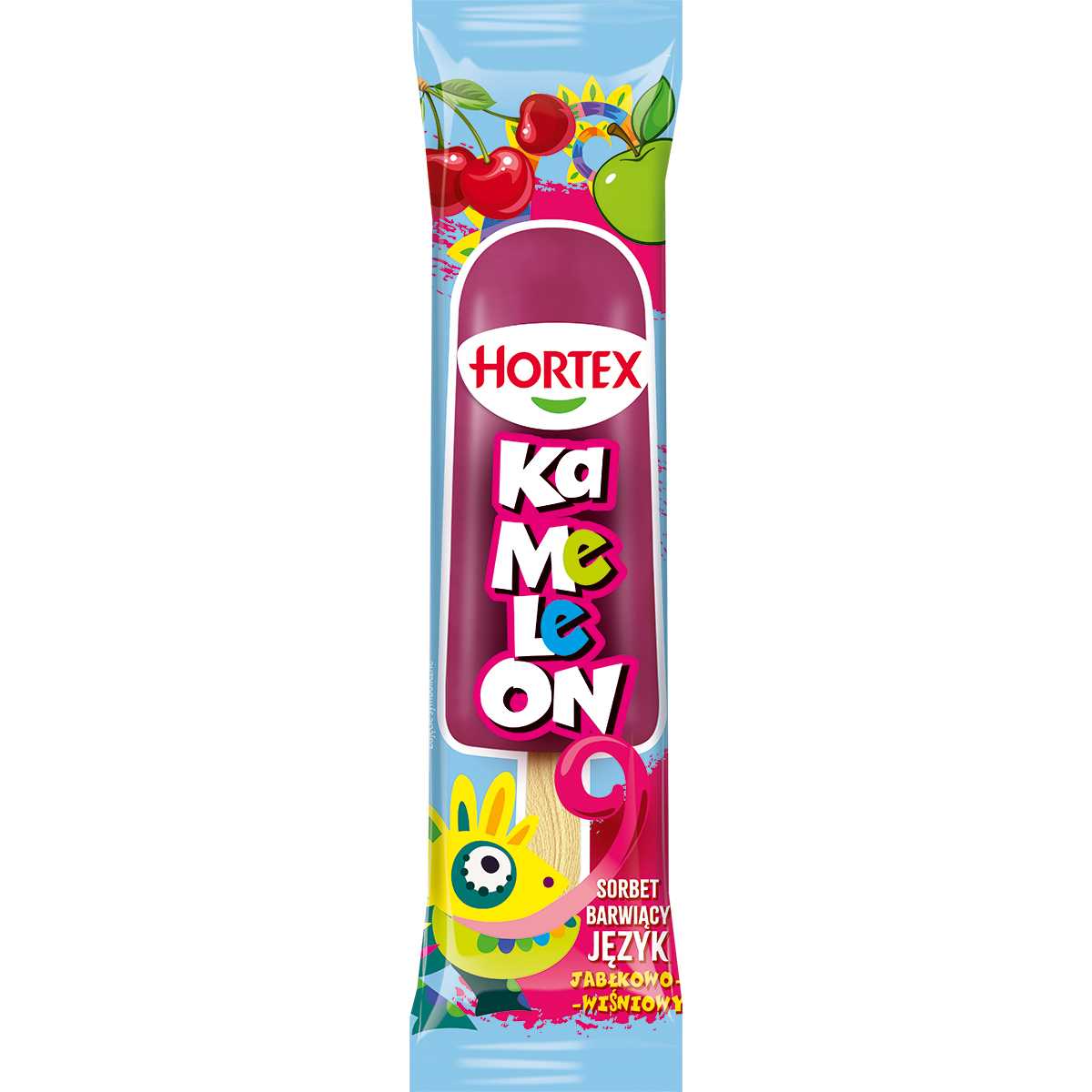 Hortex Lody Kamelon Sorbet Barwiący Język O Smaku Wiśniowym 70Ml / Hortex Lody Kamelon Sorbet Barwiący Język O Smaku Jagodowym 70Ml Mix