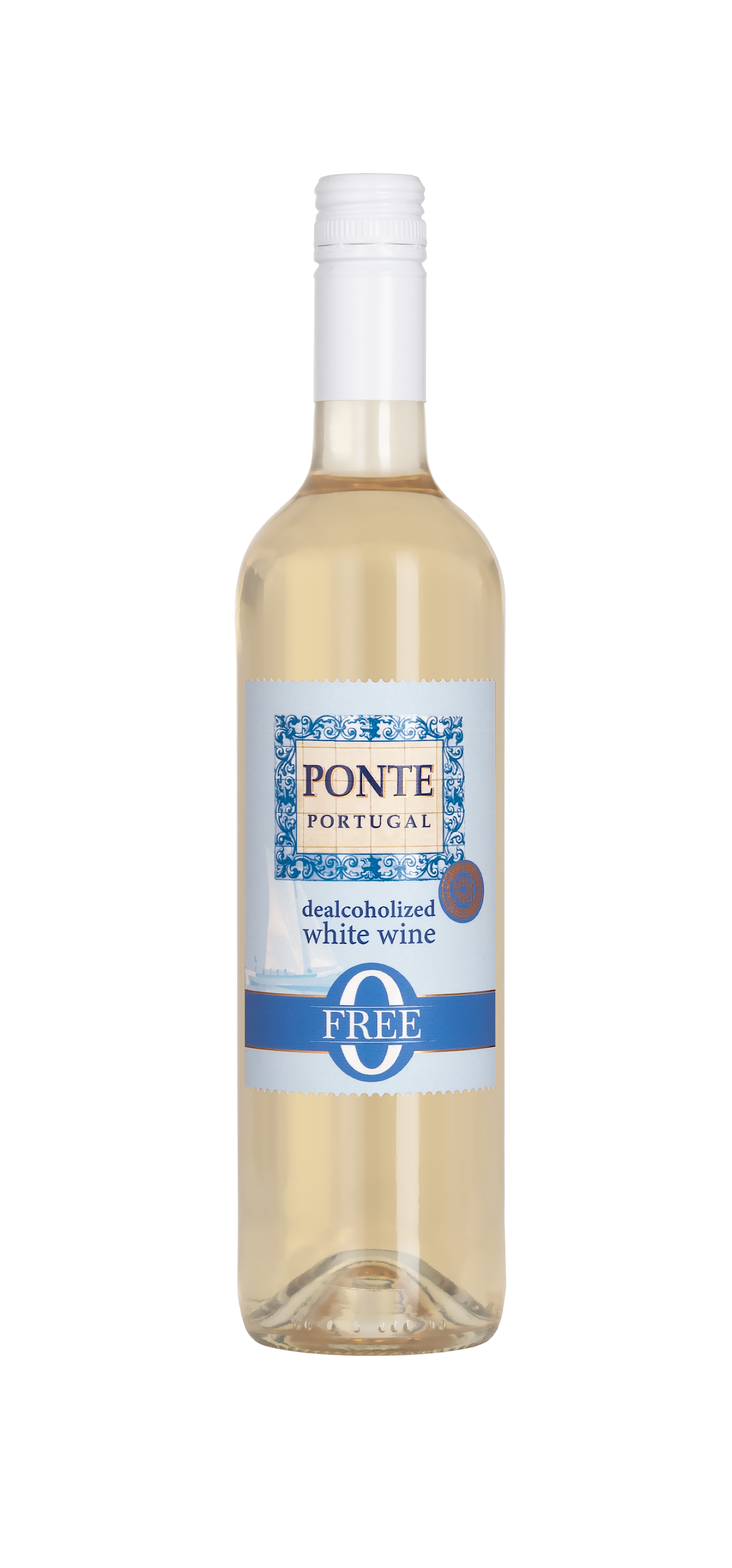 Ponte Portugal Free Bezalkoholowe Białe Półsłodkie Wino 750 Ml
