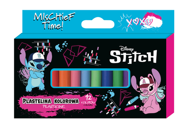 Stitch Plastelina 12 kolorów Black
