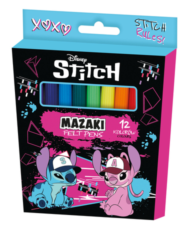 Stitch Mazaki w kartoniku Black 12 szt.
