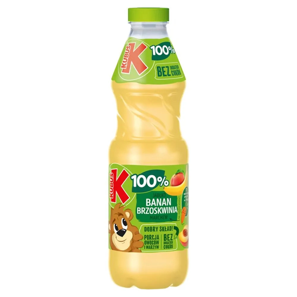 Kubuś Sok 100 % jabłko banan brzoskwinia marchew 850 ml