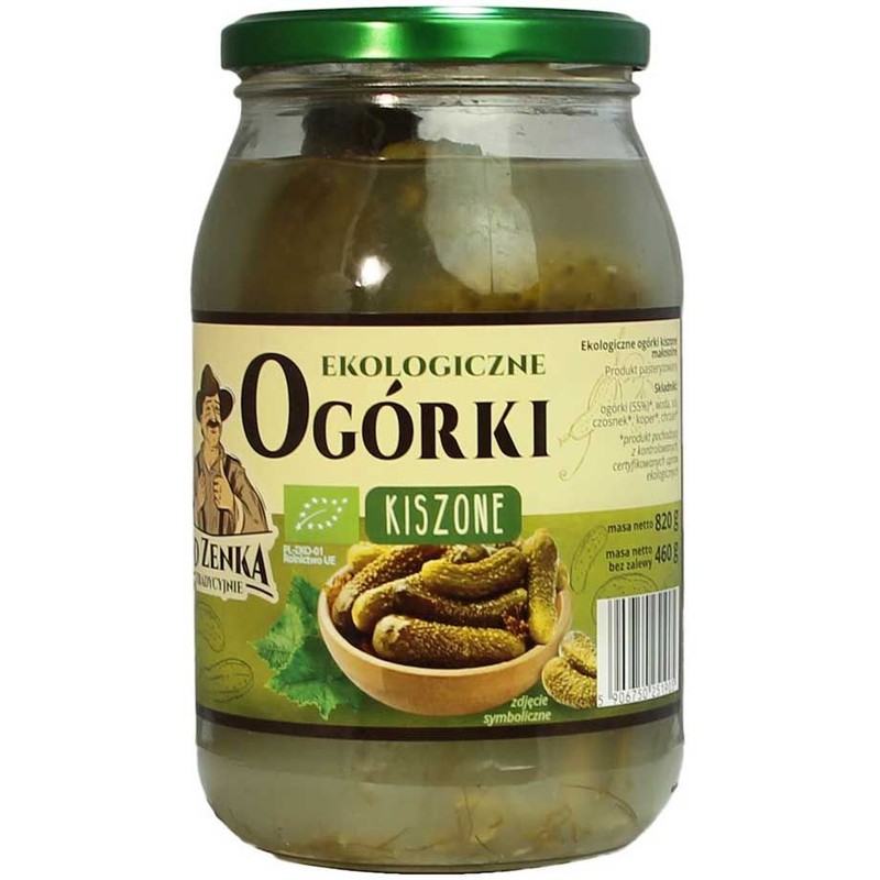 BIO Ogórki kiszone Od Zenka 820 g