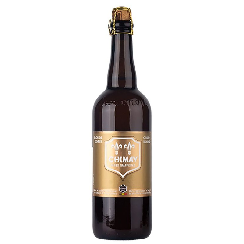 Piwo belgijskie jasne Gold Blond Trappiste alk. 4,8% obj. Chimay 750 ml