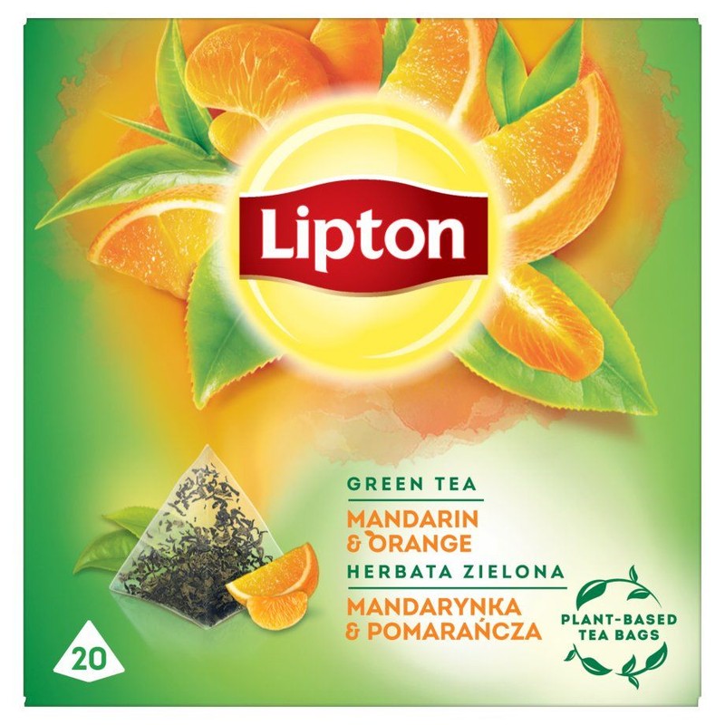 Herbata zielona mandarynka i pomarańcza Lipton 20 torebek