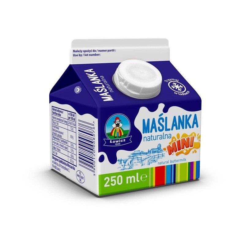 Maślanka naturalna Łowicz 250 ml