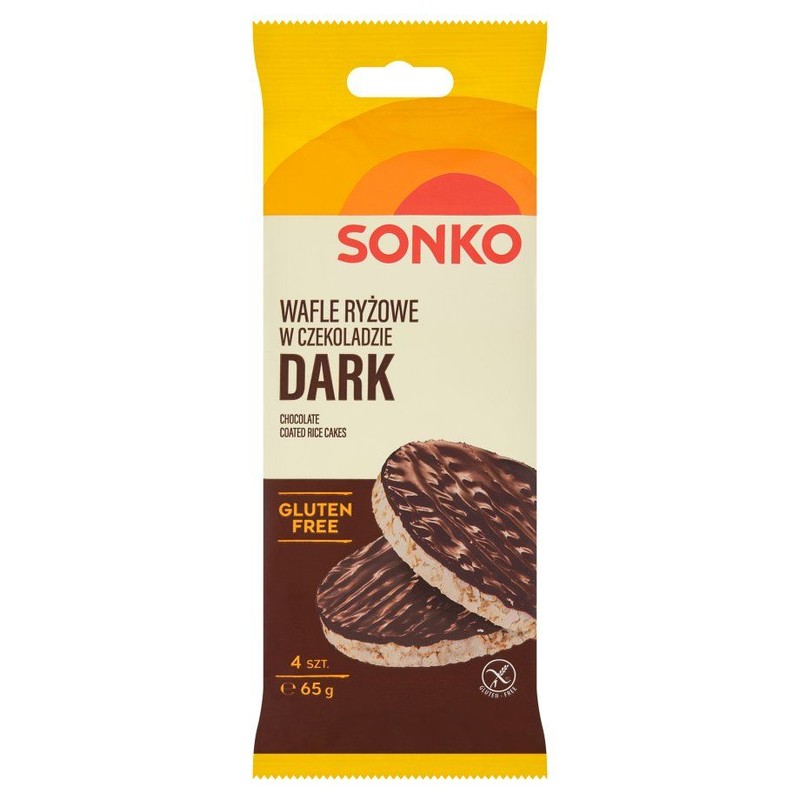 Wafle ryżowe w czekoladzie Sonko 65 g