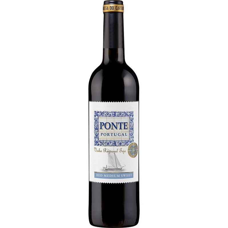 Wino czerwone półsłodkie alk. 12,5% obj. Ponte Portugal 750 ml