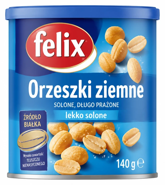 Orzechy ziemne Felix solone, długo prażone lekko solone