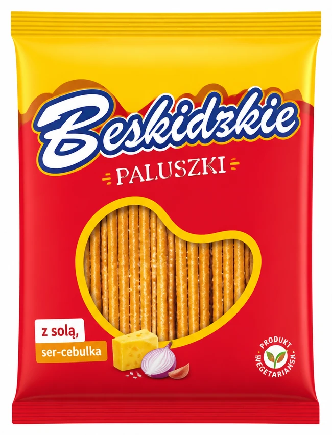 Paluszki Beskidzkie z solą, ser-cebulka
