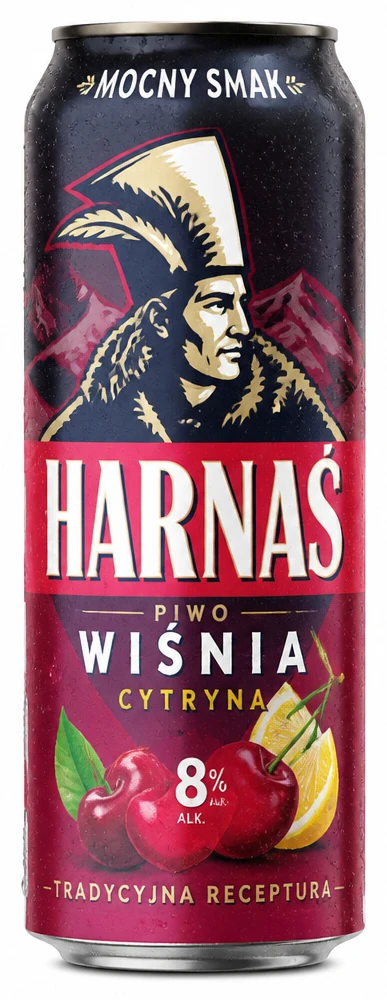 Piwo Harnaś 8% wiśnia, cytryna