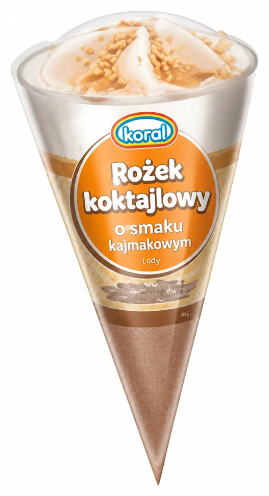 Lody Rożek koktajlowy Koral