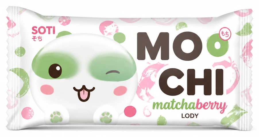 Lody matchaberry Mochi Soti