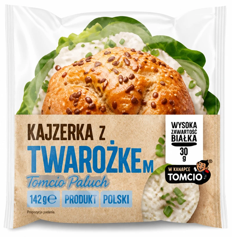 Kajzerka z twarożkiem Tomcio Paluch