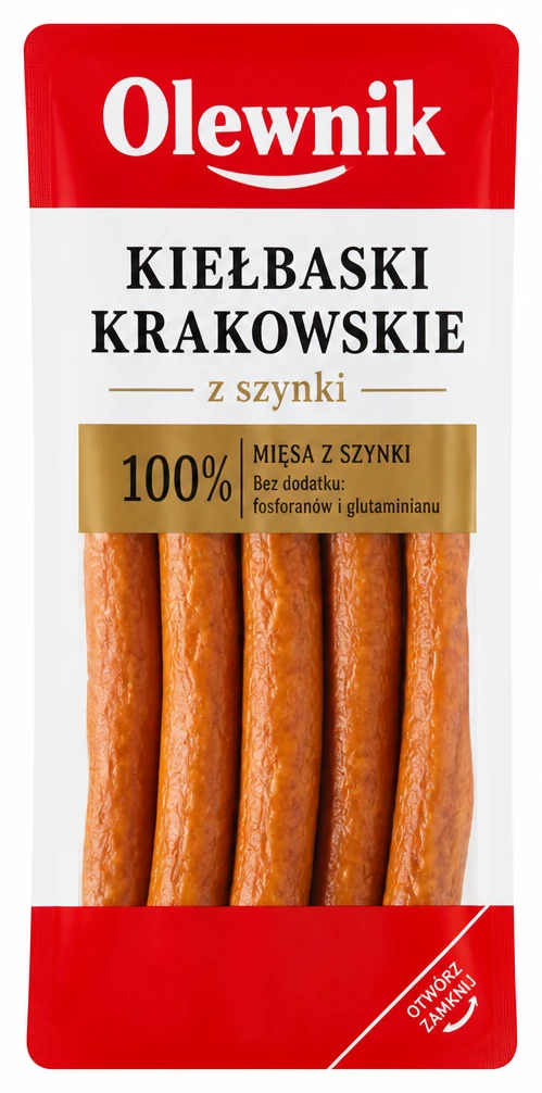 Kiełbaski Olewnik krakowskie z szynki