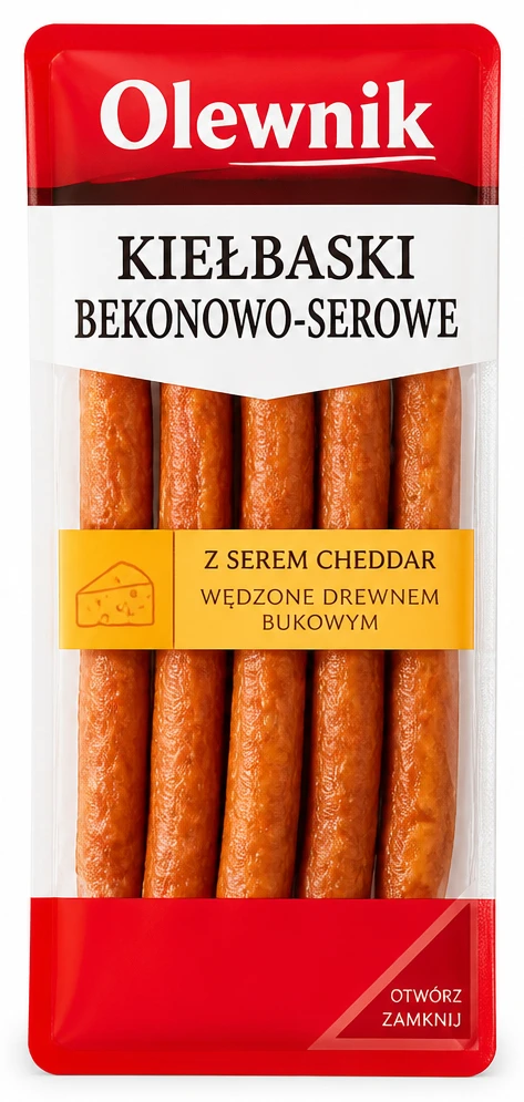 Kiełbaski Olewnik bekonowo-serowe