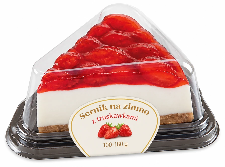 Sernik na zimno z truskawkami