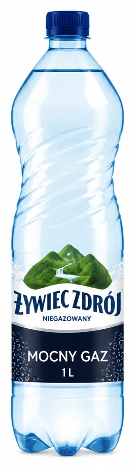 Woda Żywiec Zdrój mocny gaz, niegazowany, delikatnie musujący