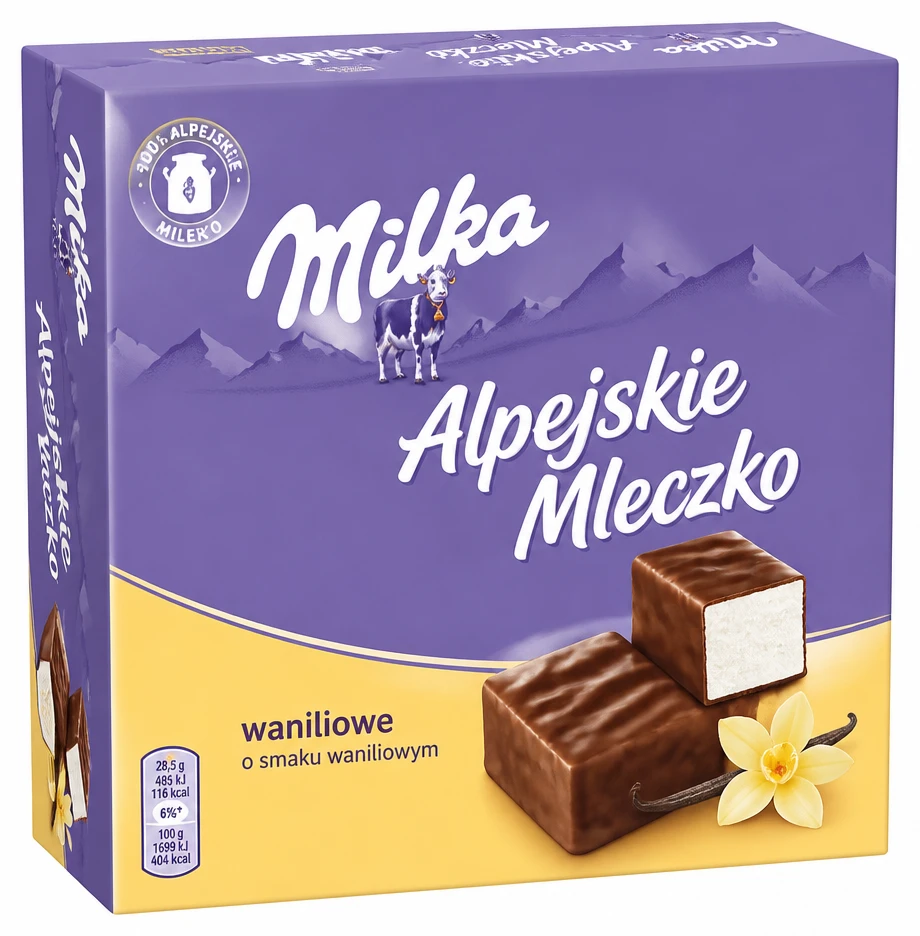 MILKA Alpejskie Mleczko różne rodzaje