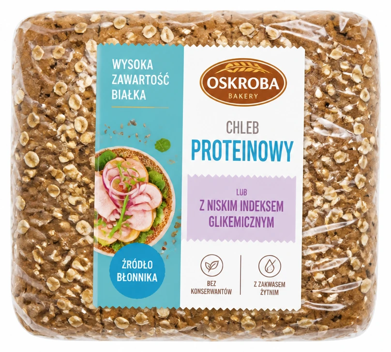 OSKROBA Chleb proteinowy lub z niskim indeksem glikemicznym
