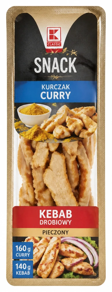 Snack kurczak curry lub kebab drobiowy