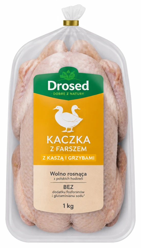 Kaczka z farszem z kaszą i grzybami