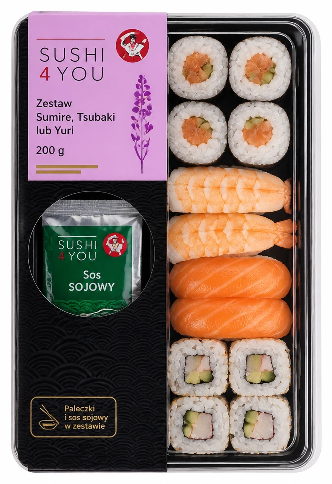 SUSHI 4 YOU Zestaw Sumire, Tsubaki lub Yuri