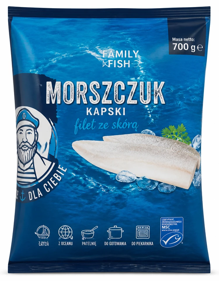 FAMILY FISH Morszczuk kapski filet ze skórą
