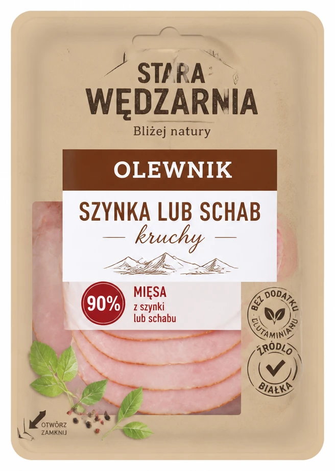 OLEWNIK STARA WĘDZARNIA Szynka lub Schab kruchy