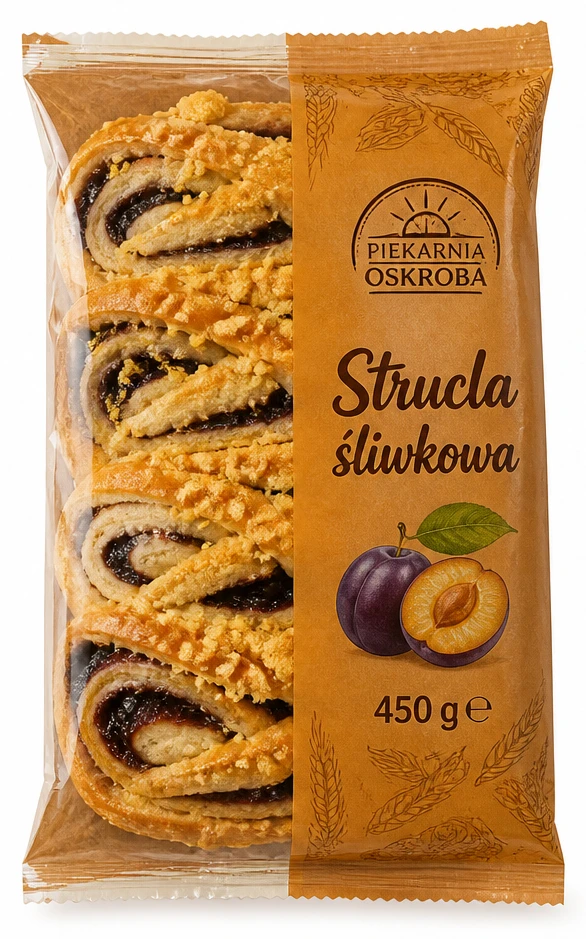 PIEKARNIA OSKROBA Strucla śliwkowa