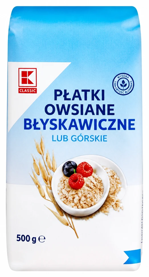 Płatki owsiane błyskawiczne lub górskie