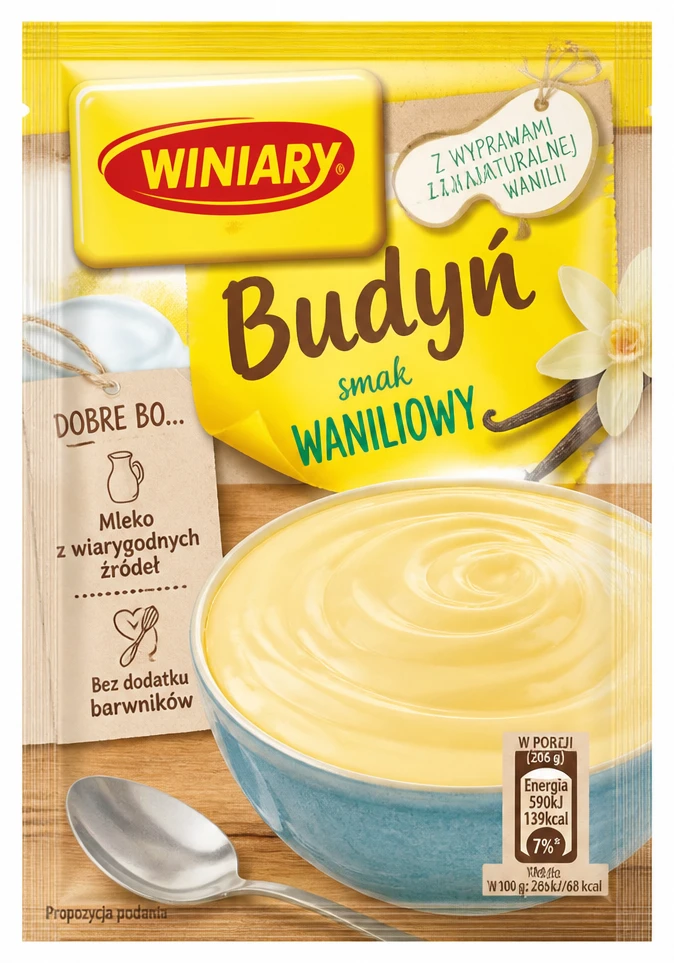 WINIARY Budyń lub Kisiel różne rodzaje