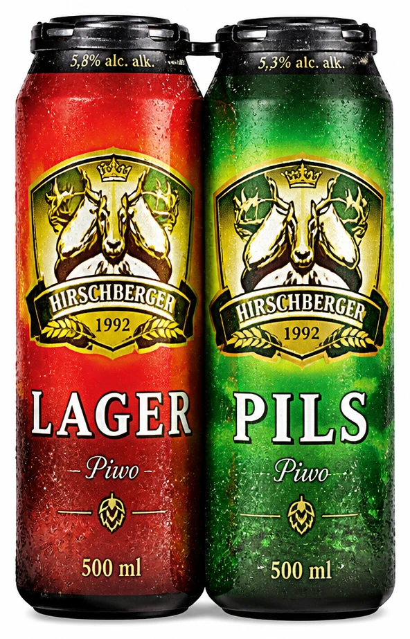 HIRSCHBERGER Piwo 5,8%, 5,3% alk. Lager, Pils