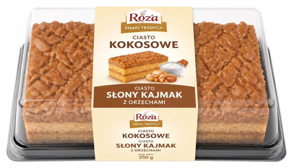 Ciasto kokosowe / Ciasto słony kajmak z orzechami